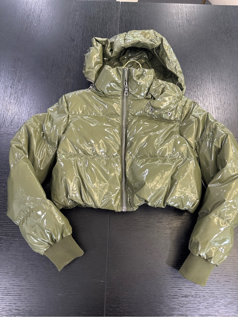 NWT!! Alice + Olivia / Size Small / Olive Green Puffer Jacket
